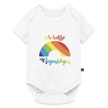 ich hasse Regenbögen - Baby Premium Kurzarmbody - Weiß - Vorne