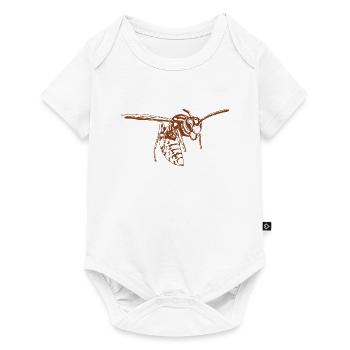 Cool Guêpe Insecte Croquis Guêpe graphique Amoureux des animaux - Body à manches courtes Premium Bébé - blanc - Devant