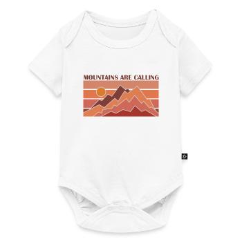 Mountains, Climbers, Nature, Adventure - Baby Premium short-sleeve bodysuit - white - Front