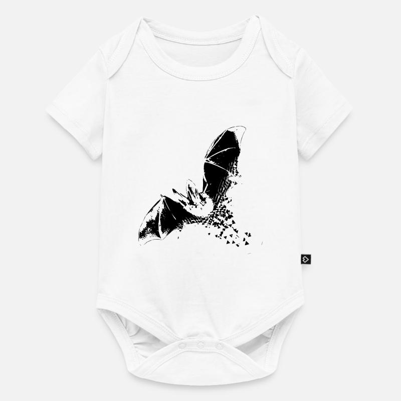 Fledermaus - Baby Premium Kurzarmbody - Weiß