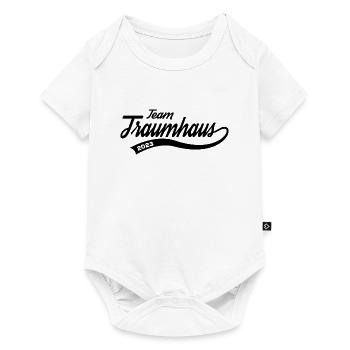 Team Traumhaus 2023 Bauherrin Hausbau Häuslebauer - Baby Premium short-sleeve bodysuit - white - Front