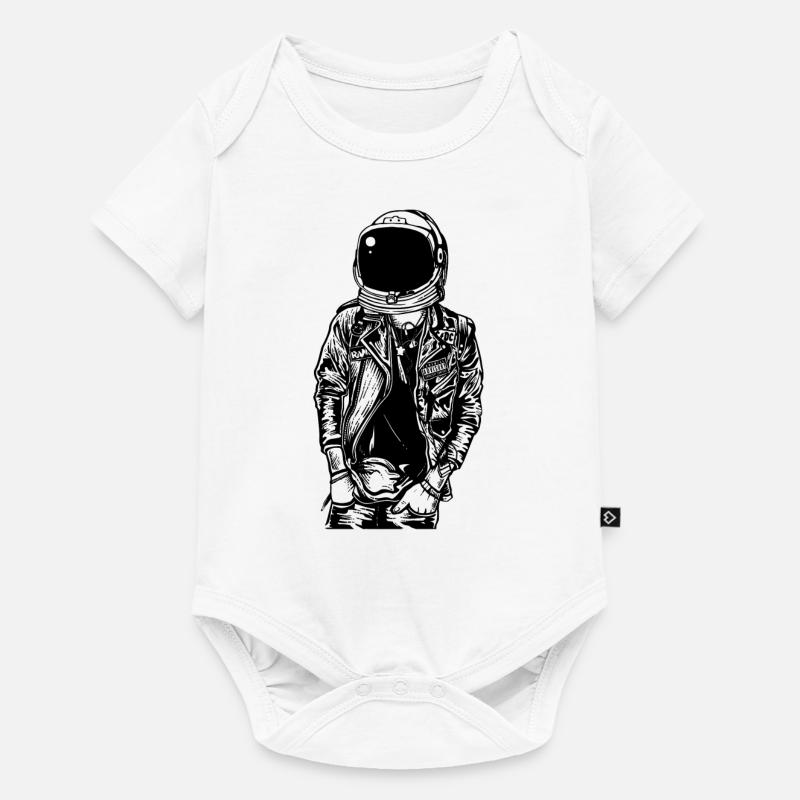 L'astronaute Punkster - Body à manches courtes Premium Bébé - blanc