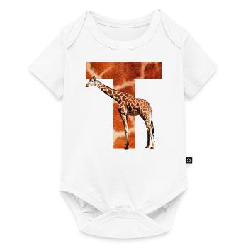 girafe t - Body à manches courtes Premium Bébé - blanc - Devant