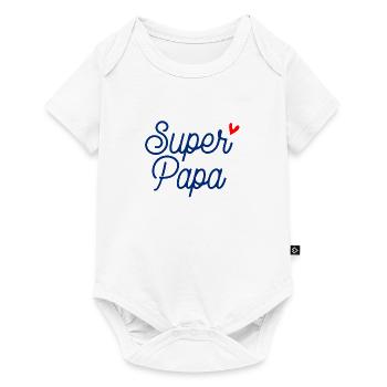 super dad - Baby Premium short-sleeve bodysuit - white - Front