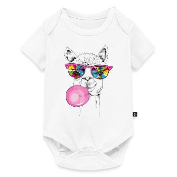 Cool Llama - Baby Premium short-sleeve bodysuit - white - Front
