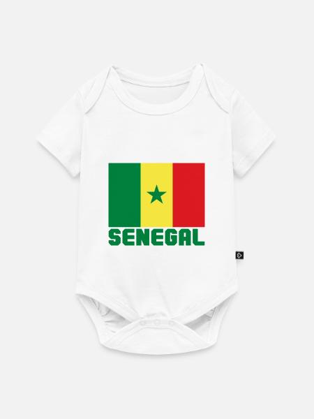Senegal - Baby Premium Kurzarmbody - Weiß