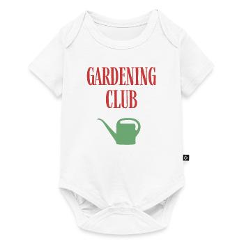 Gardening Club Farbe - Baby Premium Kurzarmbody - Weiß - Vorne