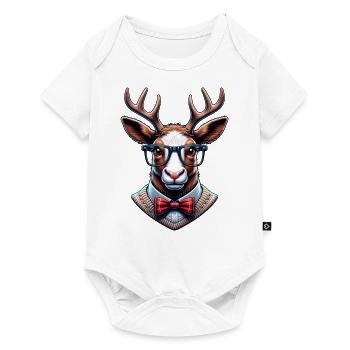 Noël drôle Noël - Body à manches courtes Premium Bébé - blanc - Devant