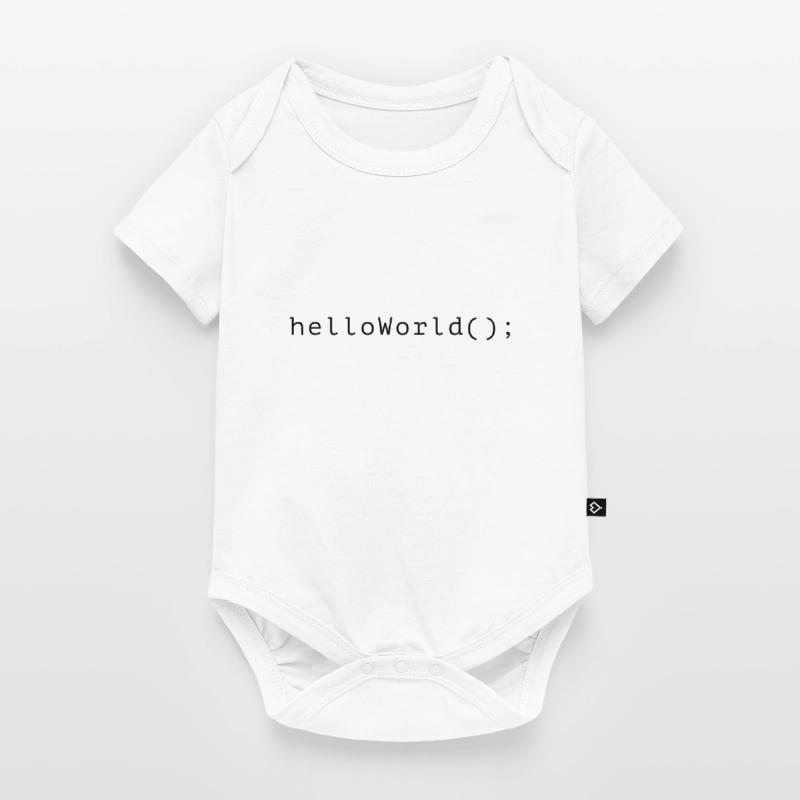 HelloWorld Programm Code Coding Informatik Baby Premium Kurzarmbody