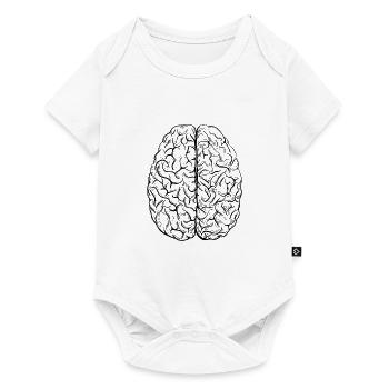 Brain black - Baby Premium short-sleeve bodysuit - white - Front