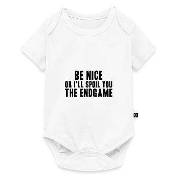 Drohung - Baby Premium Kurzarmbody - Weiß - Vorne