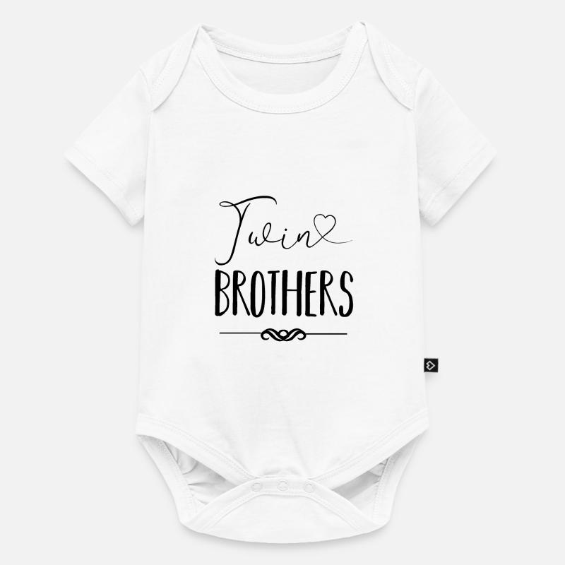 jumeaux - Body à manches courtes Premium Bébé - blanc