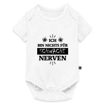 Nichts für schwache Nerven - Baby Premium Kurzarmbody - Weiß - Vorne