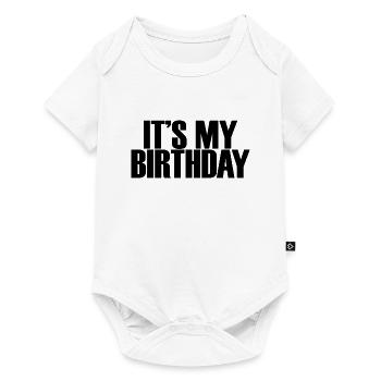 C’est mon anniversaire Cadeau et tenue de fête d’anniversaire cool - Body à manches courtes Premium Bébé - blanc - Devant