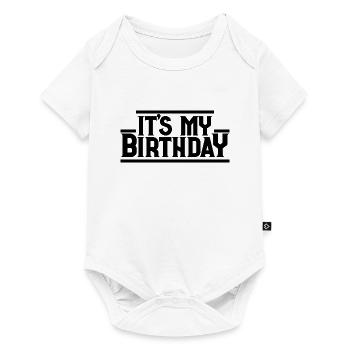 C’est mon anniversaire Cadeau et tenue de fête d’anniversaire cool - Body à manches courtes Premium Bébé - blanc - Devant
