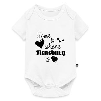 Zuhause in Flensburg - Home is where Flensburg is - Baby Premium Kurzarmbody - Weiß - Vorne