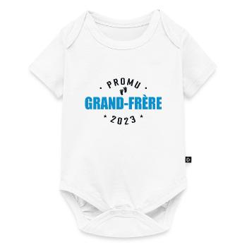 Promu Grand Frère 2023 Annonce Grossesse - Body à manches courtes Premium Bébé - blanc - Devant