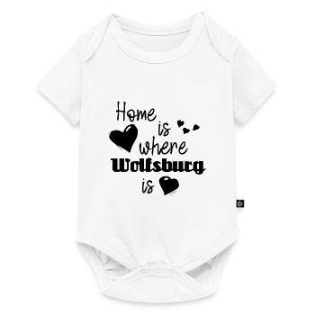 Zuhause in Wolfsburg - Home is where Wolfsburg is - Baby Premium Kurzarmbody - Weiß - Vorne