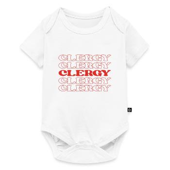 Citations drôles d’appréciation du clergé - Body à manches courtes Premium Bébé - blanc - Devant
