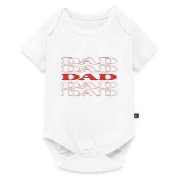 Papa Père Papa Pop Vieil Homme - Body à manches courtes Premium Bébé - blanc - Devant