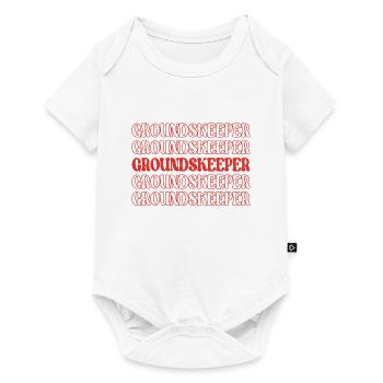 Jardinier Paysagiste Jardinier Jardinier Ouvrier - Body à manches courtes Premium Bébé - blanc - Devant