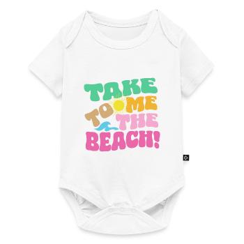 Emmenez-moi à la plage - Body à manches courtes Premium Bébé - blanc - Devant