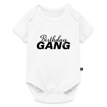 Birthday Gang Matching Group Birthday Party Gift - Baby Premium short-sleeve bodysuit - white - Front