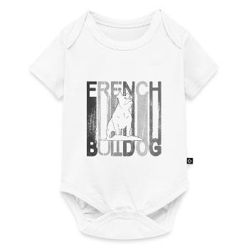 French bulldog mom - Moms love their Frenchies - Baby Premium short-sleeve bodysuit - white - Front