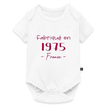 Fabriqué In France 1975 - Body à manches courtes Premium Bébé - blanc - Devant