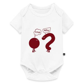 Stop. why ? - Body à manches courtes Premium Bébé - blanc - Devant