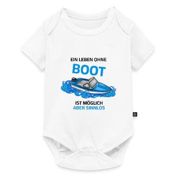 Boot See Sprüche Ostsee Ddr Nordsee Motorboot - Baby Premium Kurzarmbody - Weiß - Vorne