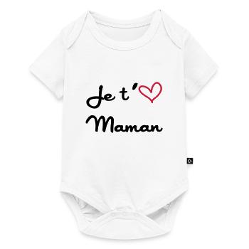 Je t'aime Maman - Body à manches courtes Premium Bébé - blanc - Devant