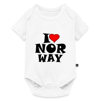 Norvège - J'aime la Norvège - J'aime la Norvège - Body à manches courtes Premium Bébé - blanc - Devant