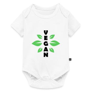 végétalien - Body à manches courtes Premium Bébé - blanc - Devant