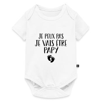 j'peux pas je vais être papy - Body à manches courtes Premium Bébé - blanc - Devant