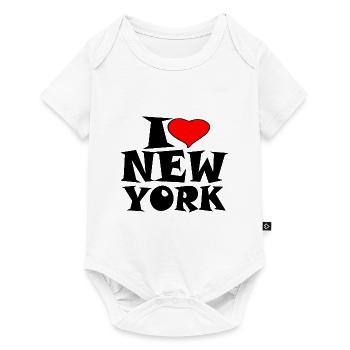 New York - J'aime New York - J'adore New York - Body à manches courtes Premium Bébé - blanc - Devant