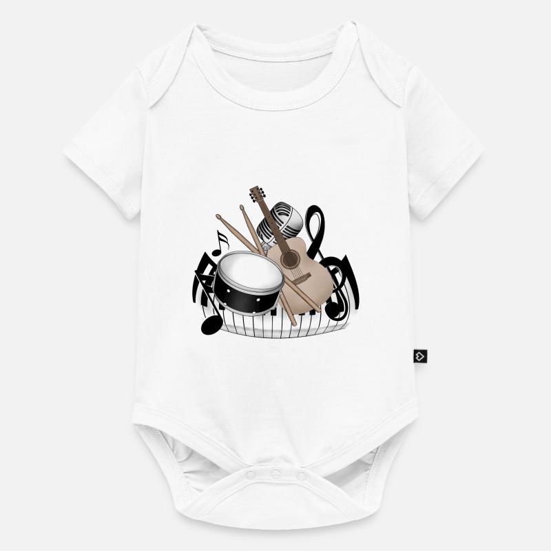 Instrumente - Baby Premium Kurzarmbody - Weiß