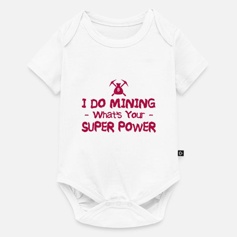 Bergbau - Baby Premium Kurzarmbody - Weiß
