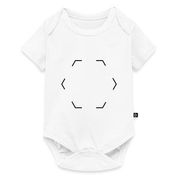 Hexagone pointillé - Body à manches courtes Premium Bébé - blanc - Devant