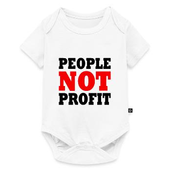 People not profit - Body à manches courtes Premium Bébé - blanc - Devant