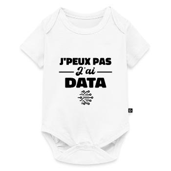 J'Peux Pas J'ai Data Scientist Data Engineer - Body à manches courtes Premium Bébé - blanc - Devant