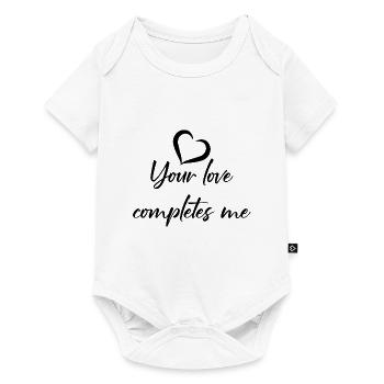 Your love completes me - Baby Premium short-sleeve bodysuit - white - Front