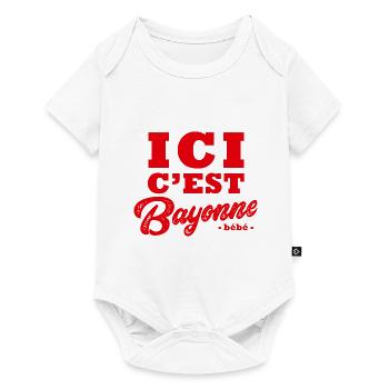 Bayonne Bayonnais fête fiera fêtes - Body à manches courtes Premium Bébé - blanc - Devant