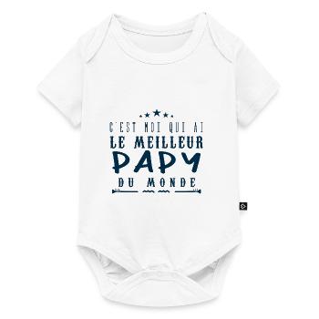C'est moi qui a le meilleur Papy - Body à manches courtes Premium Bébé - blanc - Devant