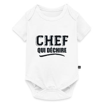 Chef Qui Déchire - Body à manches courtes Premium Bébé - blanc - Devant