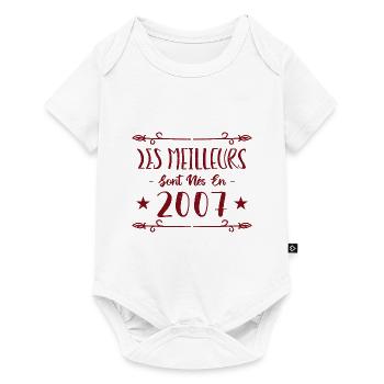 Les meilleurs sont nés en 2007 - Body à manches courtes Premium Bébé - blanc - Devant
