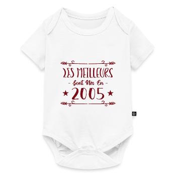 Les meilleurs sont nés en 2005 - Body à manches courtes Premium Bébé - blanc - Devant