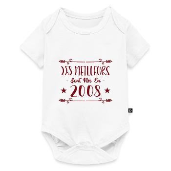 Les meilleurs sont nés en 2008 - Body à manches courtes Premium Bébé - blanc - Devant
