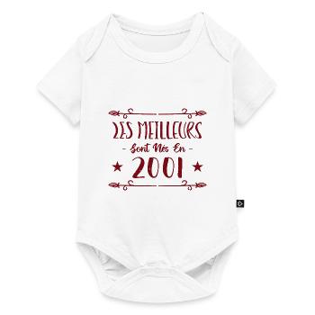 Les meilleurs sont nés en 2001 - Body à manches courtes Premium Bébé - blanc - Devant
