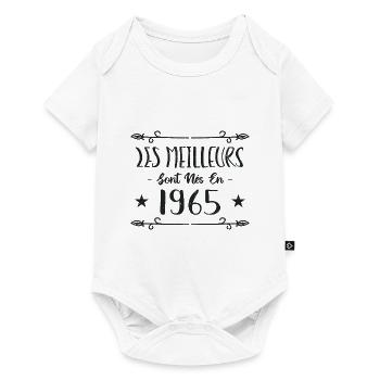 Les meilleurs sont nés en 1965 - Body à manches courtes Premium Bébé - blanc - Devant